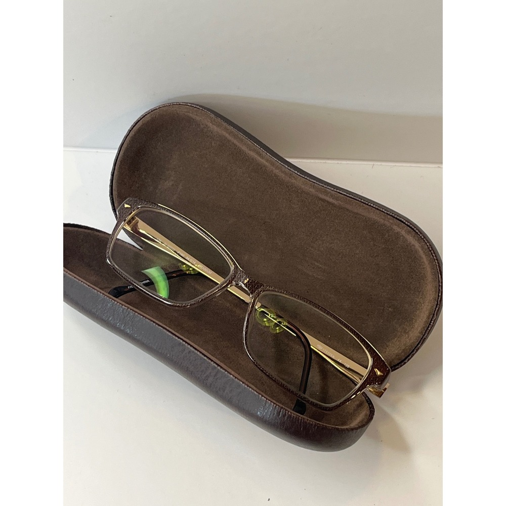 Stepper SI-30033 F180 Titanium Eyeglasses Brown Rectangular Frames 54-14-135